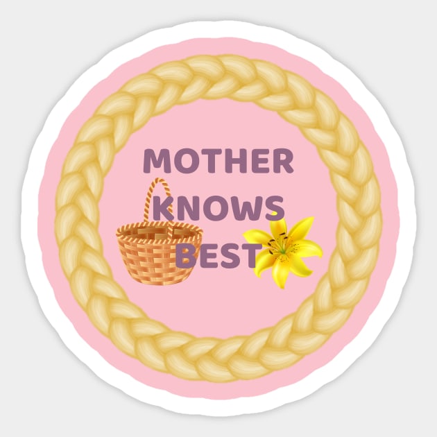 Mother Knows Best Sticker by duchessofdisneyland